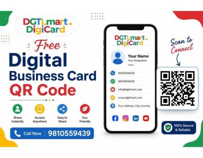 Free Digital Business Card QR Code | DGTLmart Digcard
