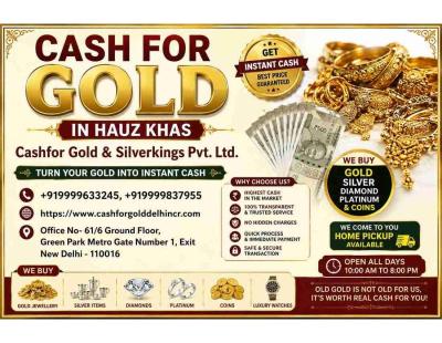 Cash For Gold in Hauz Khas | Reliable Gold Buying Help