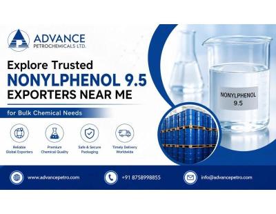 Explore Trusted Nonylphenol 9.5 Exporters Near Me for Bulk Chemical Needs
