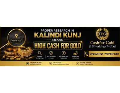 Sell Gold In Kalindi Kunj for easy and fast gold selling