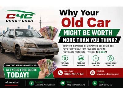 Clear Your Unwanted Vehicle Fast – Book Car Removal Auckland Today!