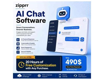 Zipprr AI Chat Software – Complete White-Label AI Chatbot Script | $490