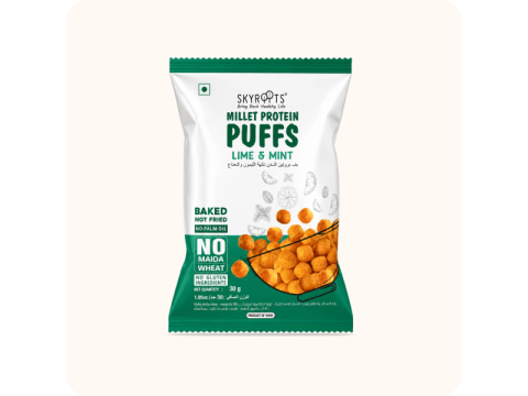 Millet Protein Puffs | Crispy Snacks by SkyRoots
