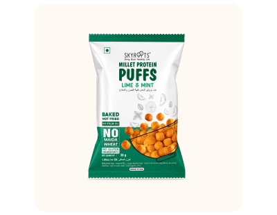 Millet Protein Puffs | Crispy Snacks by SkyRoots