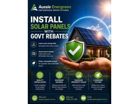 Install Solar Panels with Government Rebates ☀️🔋