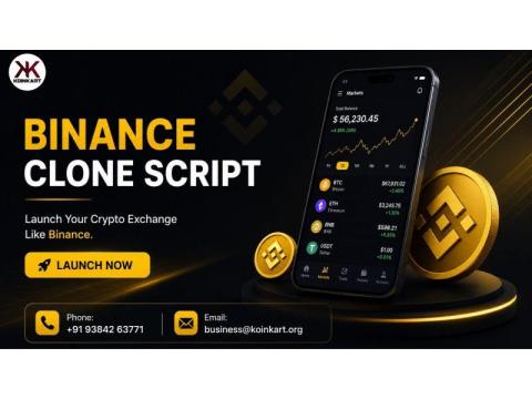 Binance Clone Script for Launching Your Own Digital Exchange