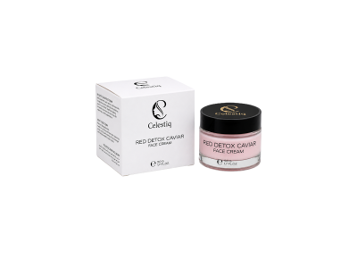 Red Detox Caviar Face Cream: Luxury Caviar Anti Aging Cream by Celestiq Beauty