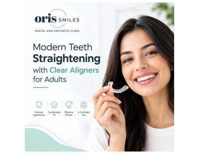 Modern Teeth Straightening with Clear Aligners for Adults