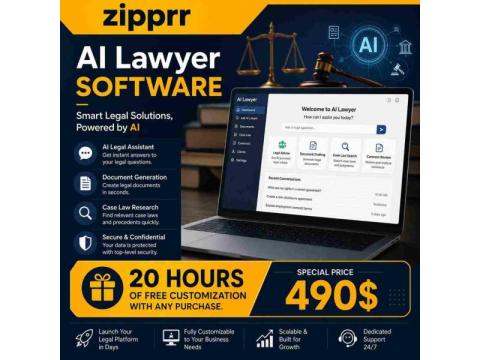 Zipprr AI Lawyer Software $490 – Start Your Own Legal AI Marketplace Today
