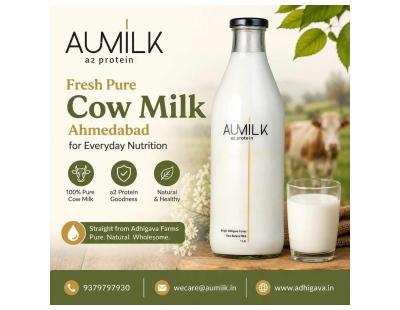 Fresh Pure Cow Milk Ahmedabad for Everyday Nutrition