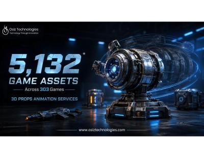 5,132 Game Assets Across 303 Games Highlight the Need for 3D Props Animation Services