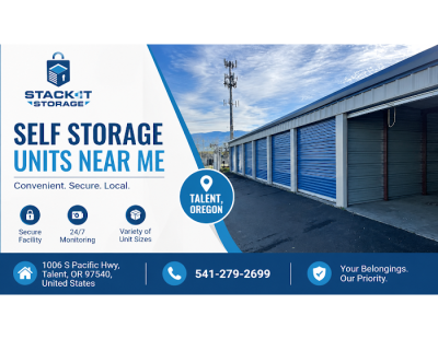 Self storage unit in Talent, Oregon for Easy, Secure Storage