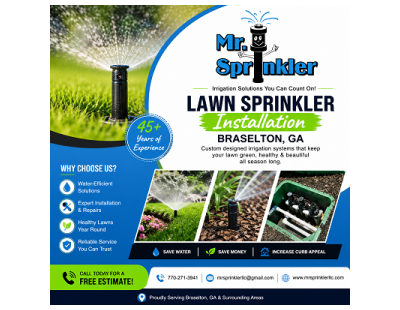 Lawn Sprinkler Installation Braselton, GA