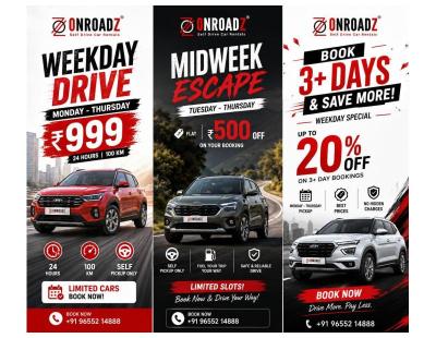 Self Drive Rental Cars Rental Company | ONROADZ