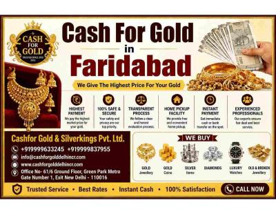 Cash For Gold in Faridabad | Fair Rates for Your Gold Online