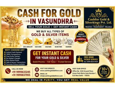 Cash For Gold in Vasundhra | Sell Old Gold for Cash Today
