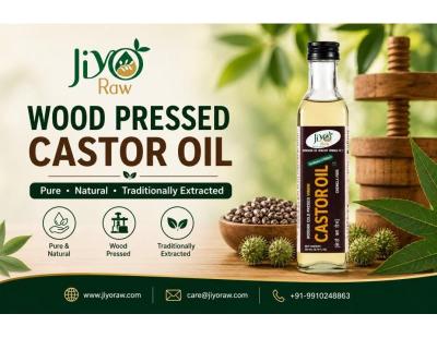 Wood Pressed Castor Oil – Pure & Natural | Jiyo Raw