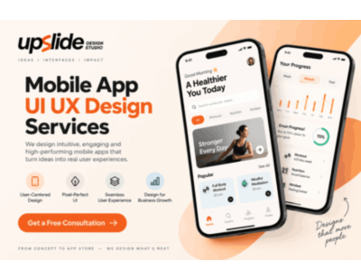 Mobile App UI UX Design Services | Upslide Design Studio