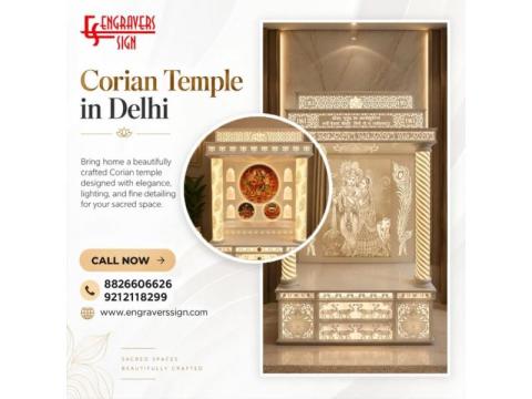 Corian Temple in Delhi with Contemporary Designs and Detailing