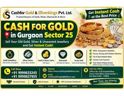 Sell Unused Gold for Cash in Gurgaon Sector 25