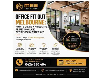 MEA Shopfitting – Office Fit Out Melbourne: Build a Productive, Professional Workplace