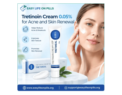 Tretinoin Cream 0.05% for Acne and Skin Renewal