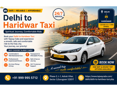 Book Delhi to Haridwar Taxi – Reserve Your Ride Now