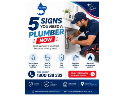 5 Signs You Need a Plumber Now – Vic Wide Emergency Plumbing Melbourne
