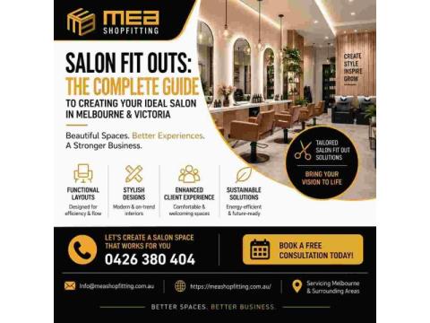 MEA Shopfitting – Salon Fit Outs Melbourne: Create Your Ideal Salon