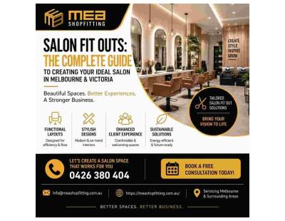 MEA Shopfitting – Salon Fit Outs Melbourne: Create Your Ideal Salon