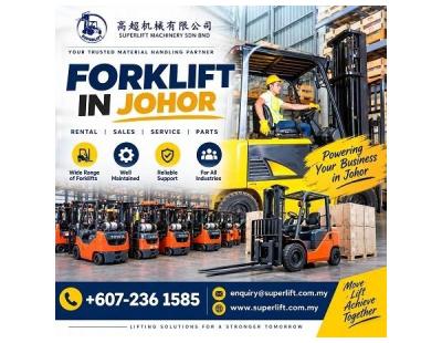 Reliable Big Forklift Rental Services Available Now In Johor