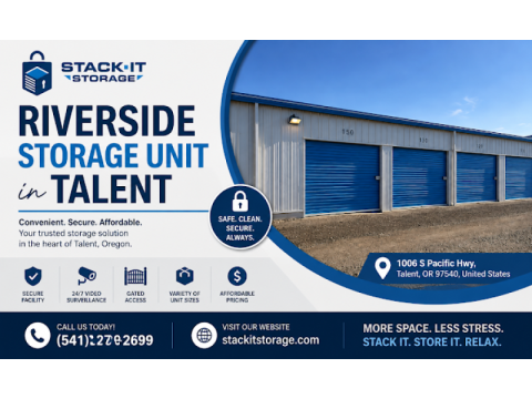 Riverside Storage Unit in Talent for Easy, Secure Storage