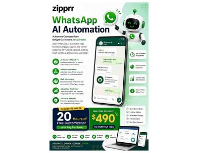 Zipprr WhatsApp Automation Software for Ecommerce Owners — $490