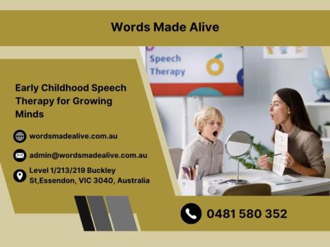 Early Childhood Speech Therapy Melbourne CBD | Words Made Alive