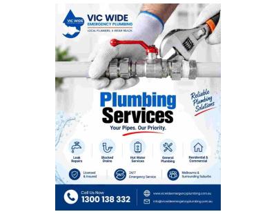 Professional Plumbing Services in Melbourne | Vic Wide Emergency Plumbing