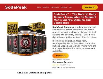 Soda Peak Gummies Reviews – Does Soda Peak Really Work?