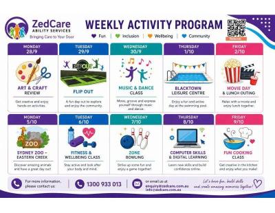 Zedcare School Holiday Program is ready to book!