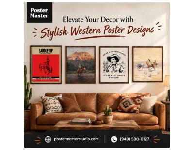 Elevate Your Decor with Stylish Western Poster Designs