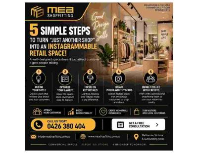 MEA Shopfitting – 5 Steps to Turn "Just Another Shop" Into an Instagrammable Retail Space