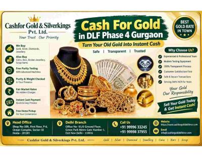 Cash For Gold in DLF Phase 4 Gurgaon Top Gold Buyer