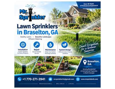 Lawn Sprinklers in Braselton, GA