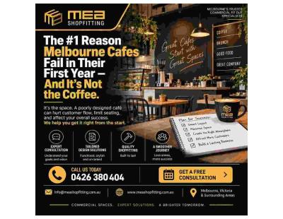 MEA Shopfitting – The #1 Reason Melbourne Cafes Fail in Their First Year (It's Not the Coffee)