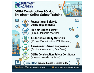 Online OSHA Construction 10-Hour Training for Workplace Safety