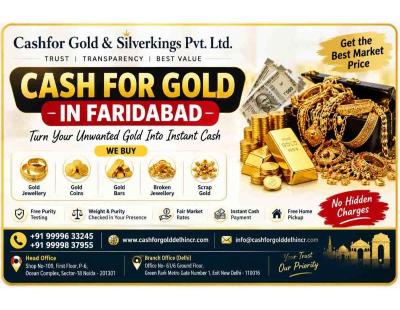 Cash For Gold in Faridabad by Trusted Gold Buyers