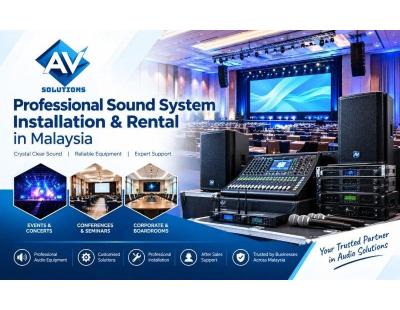 Quality Sound System Installation in Malaysia for Events & Conferences