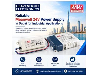 Reliable Meanwell 24V Power Supply in Dubai for Industrial Applications