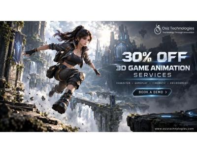 Tomb Raider Meets UE5 Realism — Get 30% OFF 3D Game Animation Services from Osiz Technologies