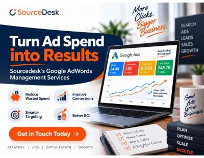 Turn Ad Spend into Results with Sourcedesk’s Google AdWords Management Services