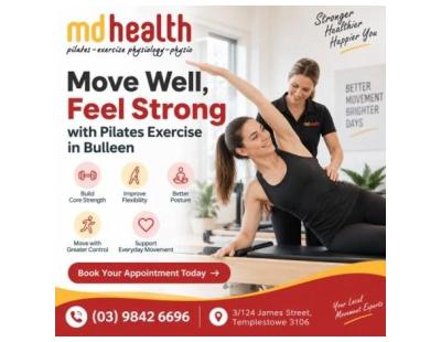 Move Well, Feel Strong with Pilates Exercise in Bulleen
