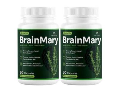 BrainMary Supplement For Your Memory, Focus, and Mental Clarity Support|